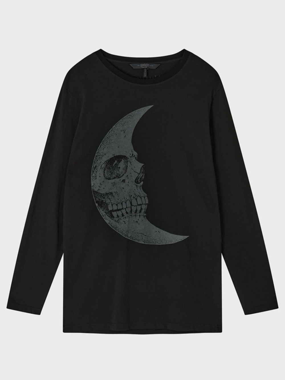Killstar Lunar Crescent Skull Long Sleeve Goth Shirt Men’s Small NWT - Picture 5 of 12